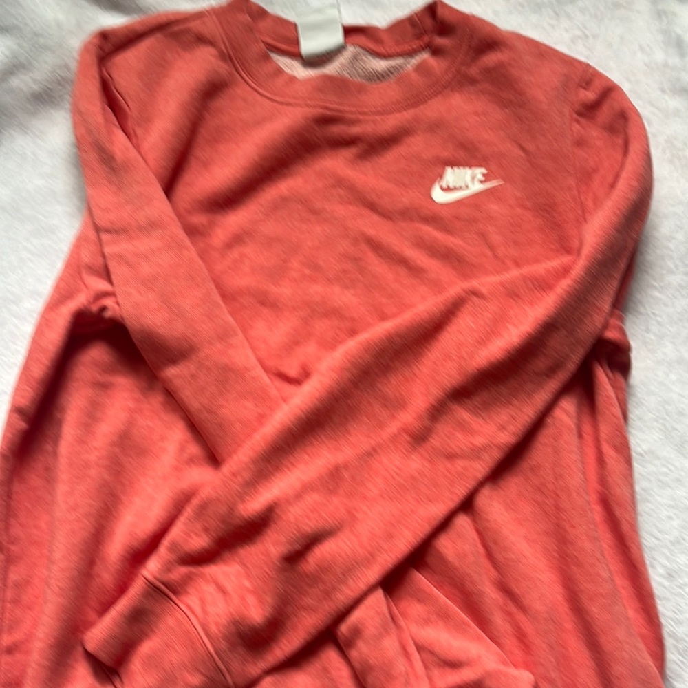 salmon nike crewneck
